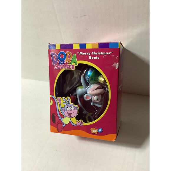 NEW 2003 Dora the Explorer Boots the Monkey Christmas Ornament American Greet - Picture 1 of 5
